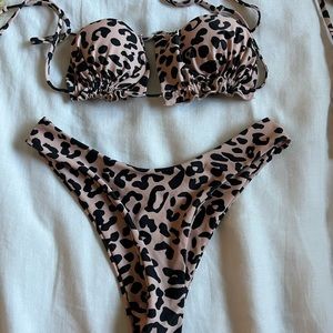 Cheetah bikini set